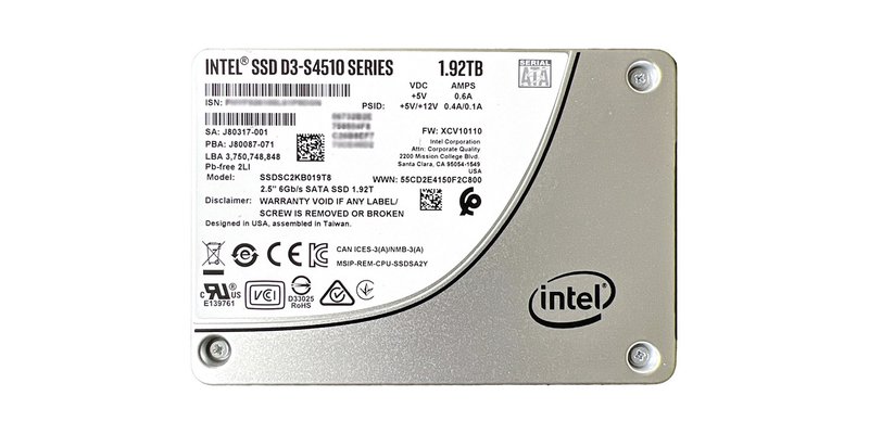 Накопичувач 2.5" Intel D3-S4510 1920 GB 6G SATA 71% Sale (Б/У)
