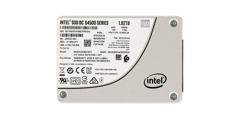 Накопичувач 2.5" Intel DС-S4500 1920 GB 6G (SSDSC2KB019T7P) SATA (Б/У) Накопичувач 2.5" Intel DС-S4500 1920 GB 6G (SSDSC2KB019T7P) SATA (Б/У)