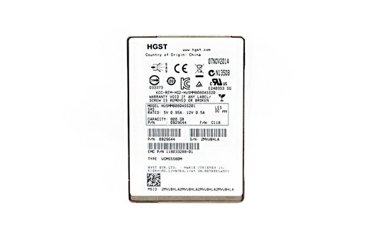 Накопитель 2.5" 800GB 12G HGST SAS HUSMM8080ASS201 Накопитель 2.5" 800GB 12G HGST SAS HUSMM8080ASS201