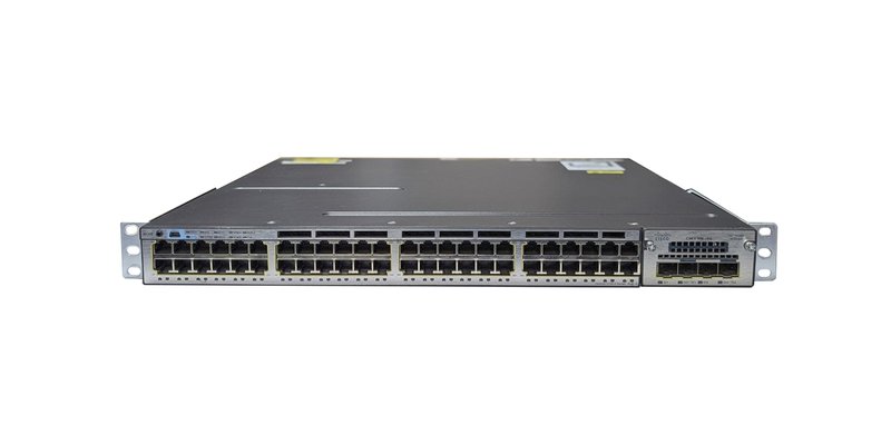 Світч Cisco Catalyst WS-C3750X-48PF-S -48-port*1gb + 4*1Gb SFP, PoE+, 1/2*1100W (Б/У)